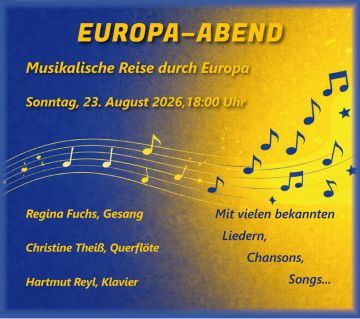 Tickets für Europa Abend am 23.08.2026 - Karten kaufen